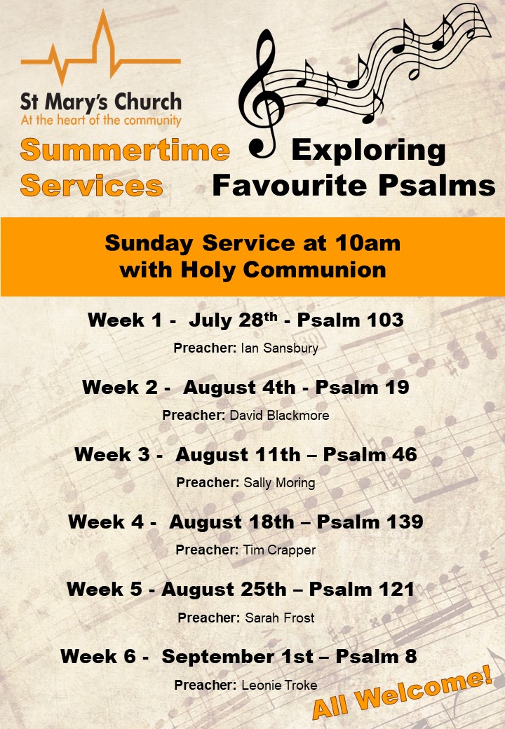 Summer Services Poster 2024